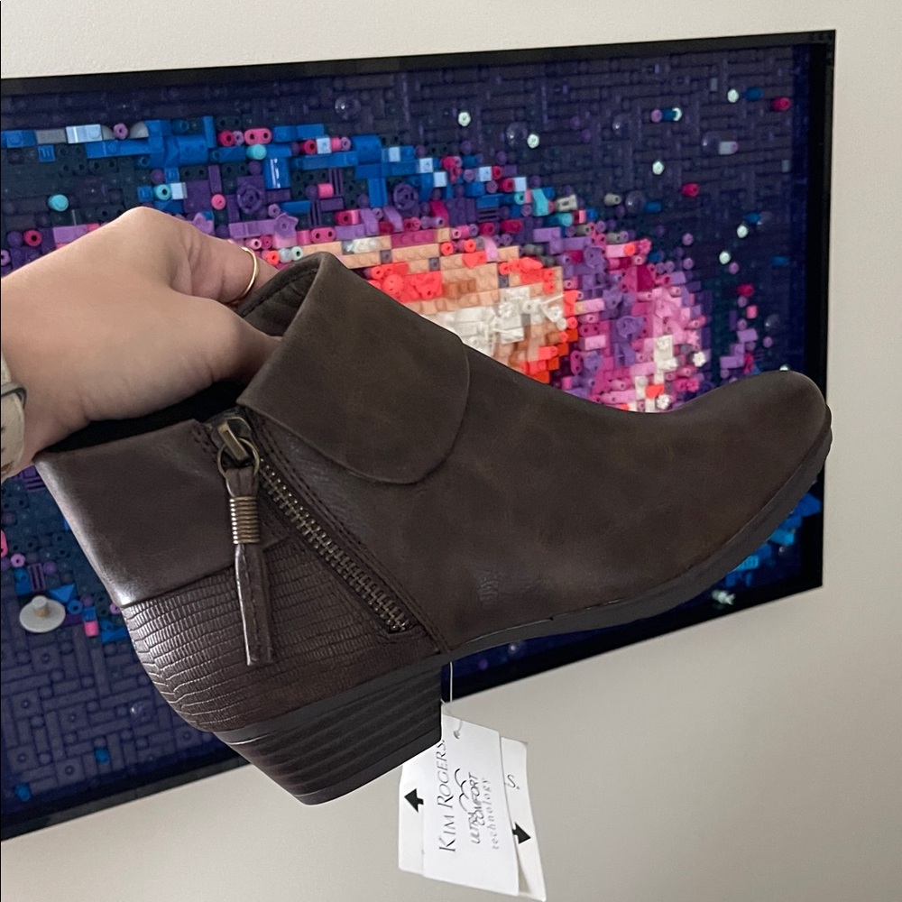 Kim Rogers Dark Brown Ankle Booties